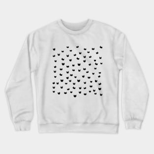 Black Cat Pattern Crewneck Sweatshirt